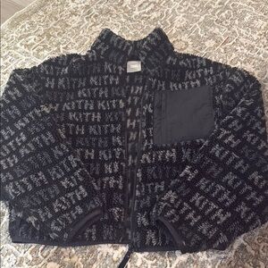 Cozy Black and Gray Fleece Jacket